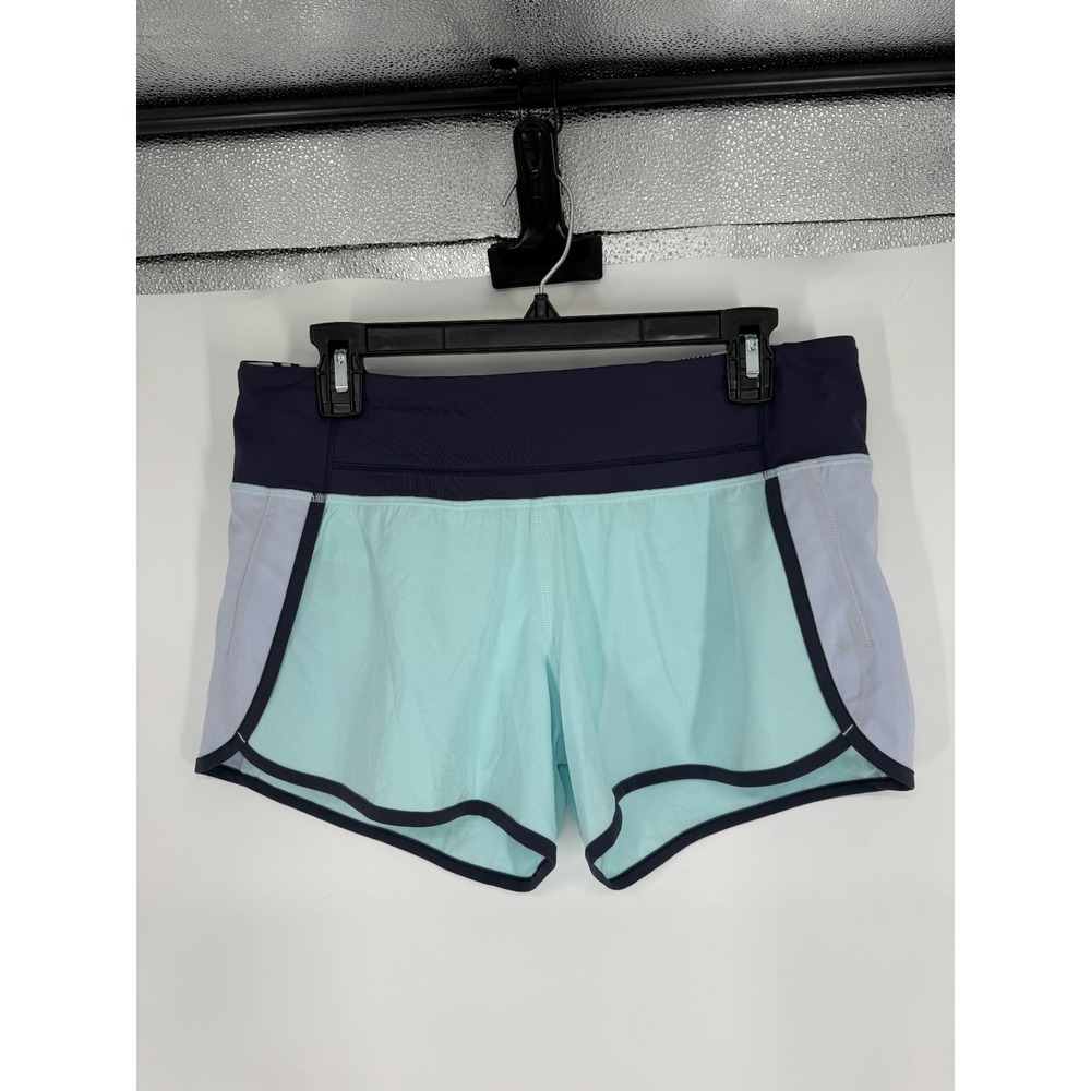 Lululemon Run‎ Times Shorts II 4" Lined Size 6 Colorblock Swift Running Liner
